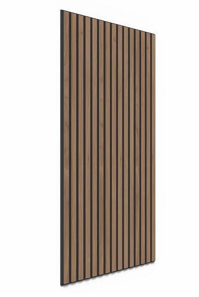 Denpanels Akustický panel WOOD dub, MDF, černá plsť, 120 x 60 x 2 cm