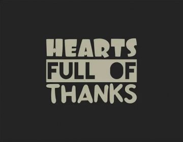 Hearts full of thanks t shirt design, Thanksgiving lettering vector for t-shirts, posters, cards, invitations, stickers, banners, advertisement and other uses — Illustration
