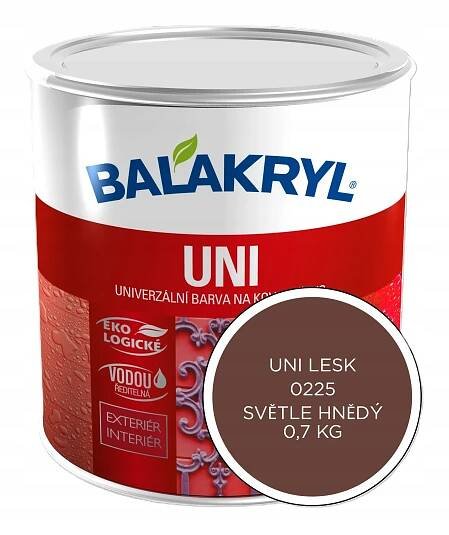 Balakryl UNI LESK Barva: 0225 světle hnědá, Hmotnost: 0,7kg
