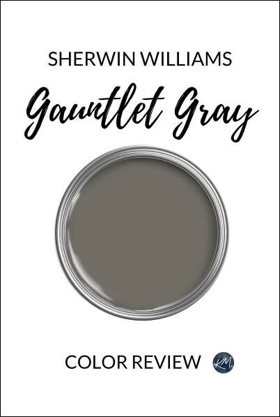 PAINT COLOR REVIEW OF SHERWIN WILLIAMS GAUNTLET GRAY, BEST DARK WARM GRAY PAINT COLOR