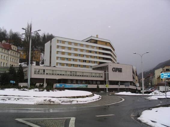 Fotografie - Jáchymov - lázeňský hotel Curie - 13.03.2009
