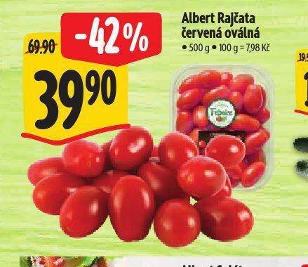 RAJČATA ČERVENÁ OVÁLNÁ