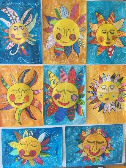 Pin di Annett Brandt su Kunstunterricht | Arte di bambino, Attività di arte per bambini, Arte elementare
