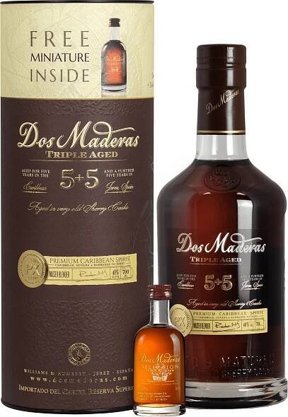 Dos Maderas PX 5+5 a Dos Maderas Selección Mini 40% 0,7 l (tuba) od 905 Kč - Heureka.cz