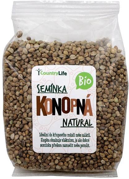 Country Life Bio Konopné semínko neloupané 250 g