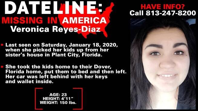 Father desperate for answers in disappearance of daughter Veronica Reyes-Diaz who vanished in January after dropping her kids off at home in Dover, Florida