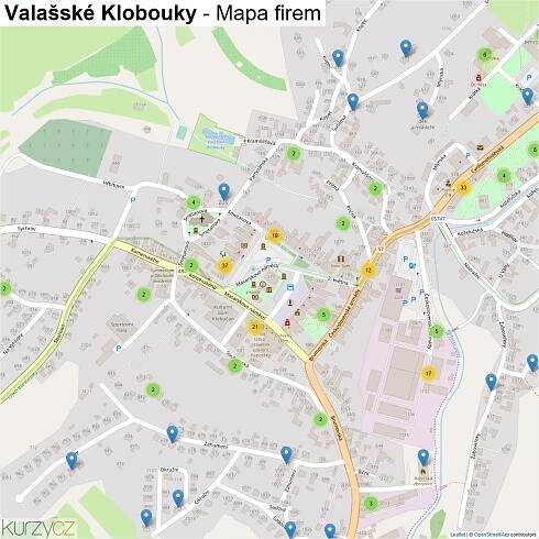 Valašské Klobouky - mapy | Kurzy.cz