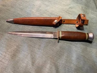 Útočný nůž - Vzácný kousek ze staré sbírky - SOLINGEN Hubertus ! STAV! - Vojenské sběratelské předměty