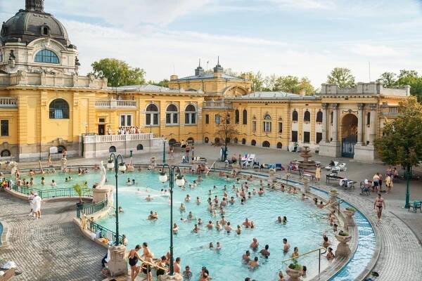 baths in Budapest, Hungary