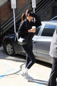 Kendall Jenner covered up her real skin and looked caught off guard while she ran errands