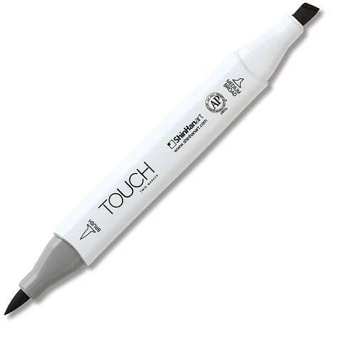 Touch Twin Marker Brush 120 Black Shinhan