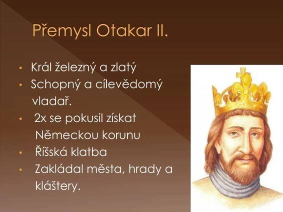PPT - Ročníková práce: Vláda za posledních Přemyslovců PowerPoint Presentation - ID:5777379