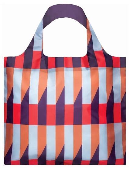Skládací nákupní taška s kapsičkou LOQI Stripes