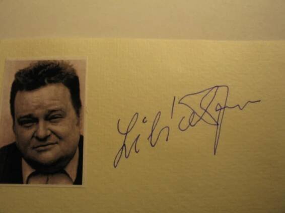 Autogram herec Jan Libíček