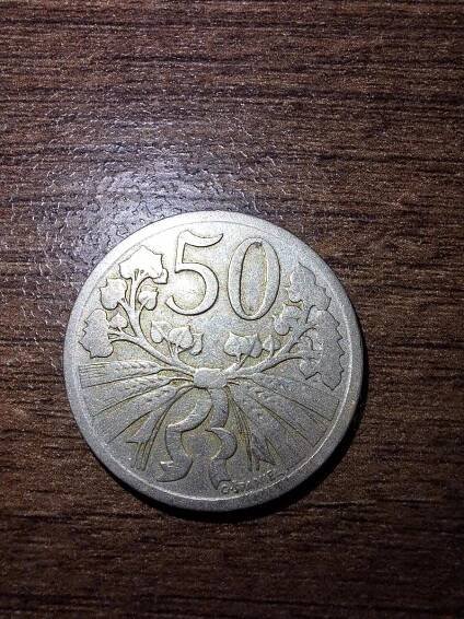 50 haléř - 1922 - Numismatika
