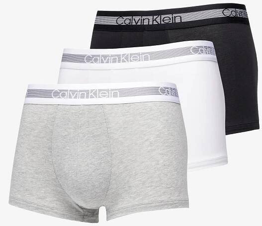 Boxerky Calvin Klein Trunk 3-Pack Melange Grey/ Black/ White