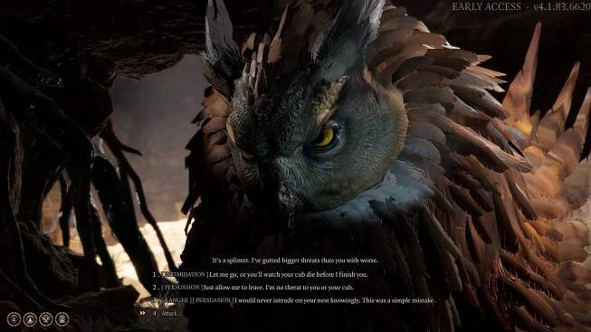 Baldur's Gate 3; gameplay: Owlbear