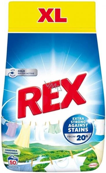 Rex prací prášek Amazonia Freshness 50 dávek, 2,75 kg
