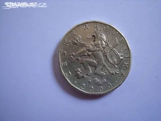20 Kč - rok 2000, hledaná