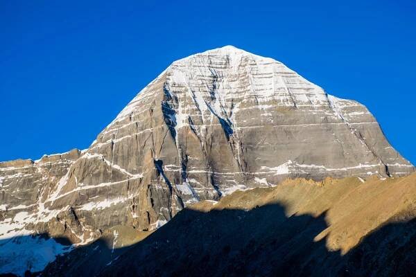 Close up view of the North Face of Mount Kailash