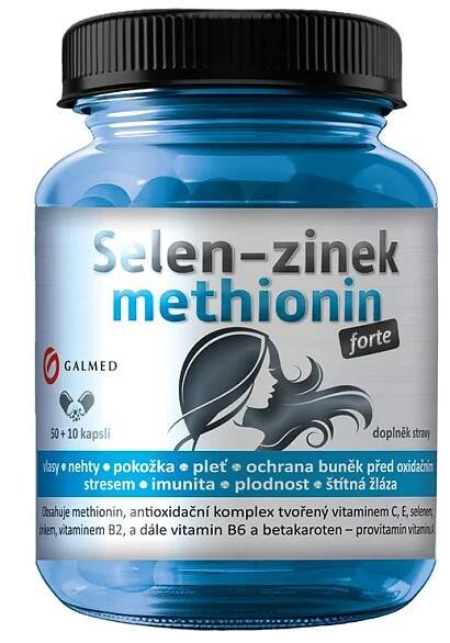 Galmed Selen-Zinek-Methionin forte 50+10 kapslí
