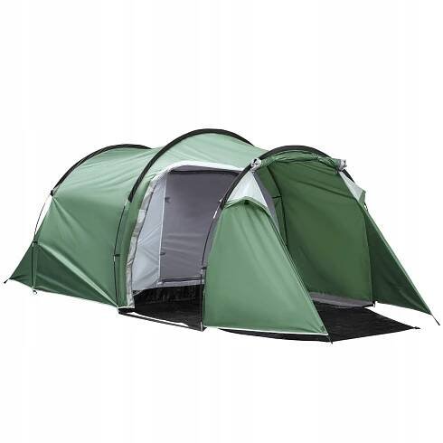 Stan pro 3 až 4 osoby Turistický kempovací tunelový 190T zelený