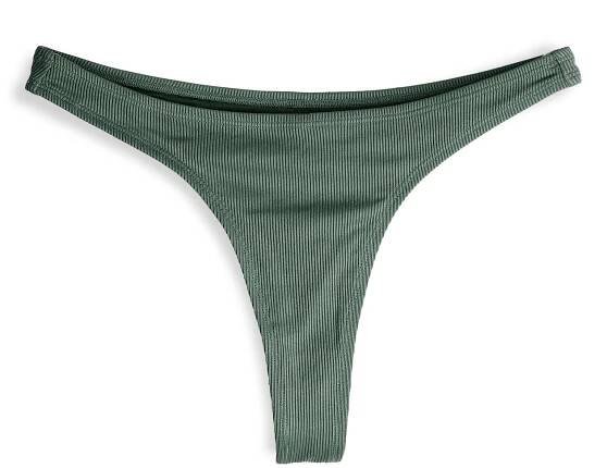 Žebrovaná bikinová tanga | GATE