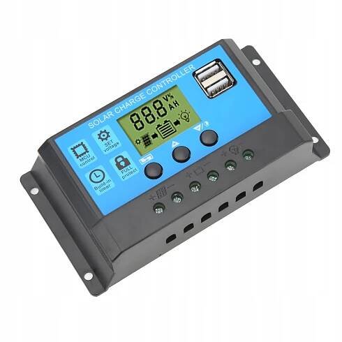 REGULÁTOR NABÍJENÍ 12V 24V SOLÁRNÍ REGULÁTOR 20A