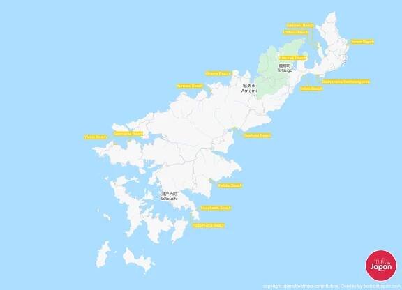 Beaches of Amami Oshima - Tourist in Japan