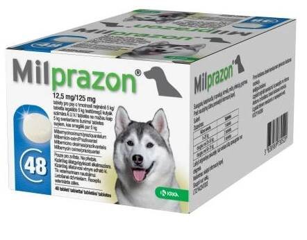 Milprazon 12.5mg/ 125mg, tablety | Krka