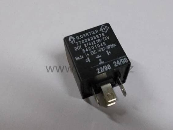 7700638976 Přerušovač blinkru, relé DOT 2/4x21W-12V G. Cartier - Renault