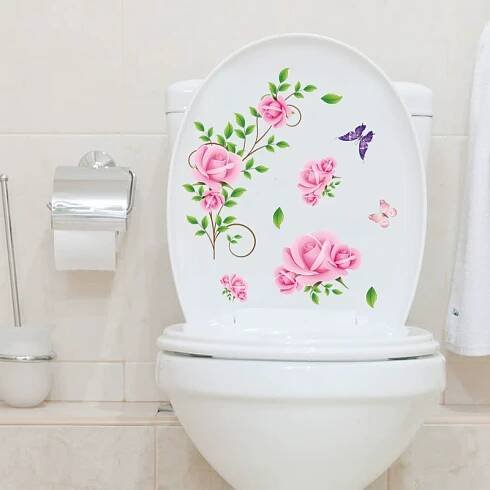 DIY podmořský zvířecí vzor Koupelnová dekorace 3D nálepka na toaletní sedátko PVC umělecká tapeta Odnímatelné nálepky na koupelnu Samolepka na toaletu