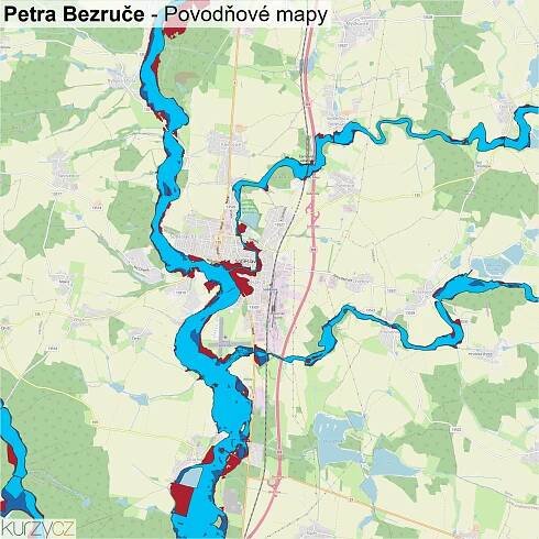Petra Bezruče - mapy | Kurzy.cz