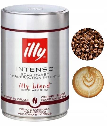 Illy Intenso Bold Roast Arabica káva zrnková káva 250 g