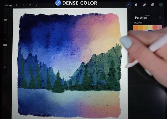Beginner Procreate Landscape Tutorial — wooly pronto