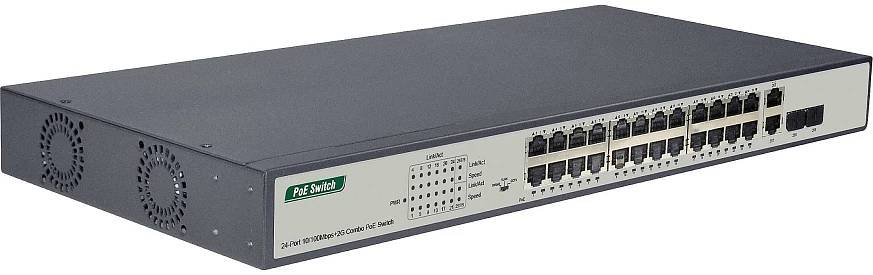 Digitus DN-95343 síťový switch RJ45/SFP 24 + 2 porty, 10 / 100 MBit/s