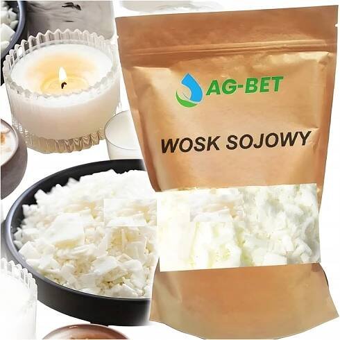 VOSK SÓJOVÝ Y50 NA SVÍČKY 100% SÓJA NOGMO DIY SVÍČKY PŘÍRODNÍ 1kg OLEJE