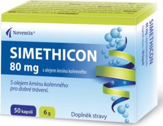 Noventis Simethicon 80 mg 50 cps. od 58 Kč