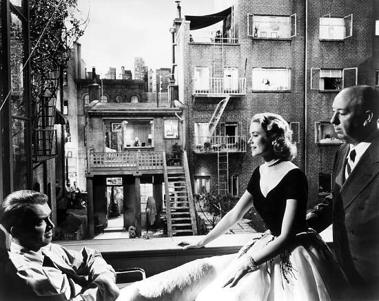 REAR WINDOW, James Stewart, Grace Kelly, Alfred Hitchcock, 1954