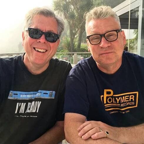 Mark Kermode rocking a Last Exit to Nowhere T-shirt