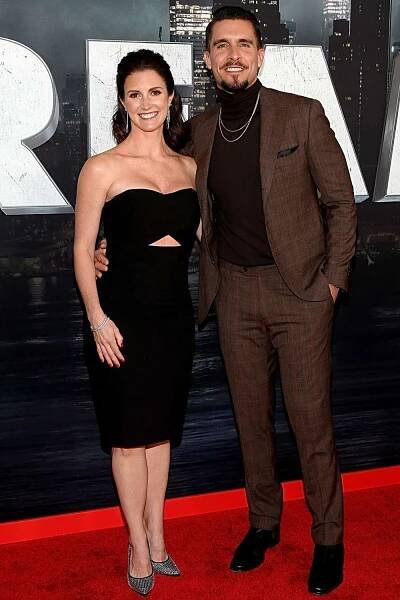 Brace Rice and Josh Segarra attend the premiere of "Scream VI" on March 06, 2023 in New York City.