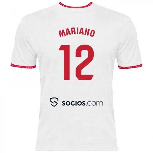Dětské Mariano Diaz #12 Bílá Červená Domů Hráčské Dresy 2024/25 Dres