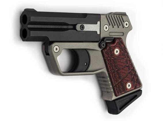 Perkusní dvouhlavňová pistole Derringer Detonics Gladiator .410 HD T1 Titanium Limited Edition | army shop alfatactical.cz