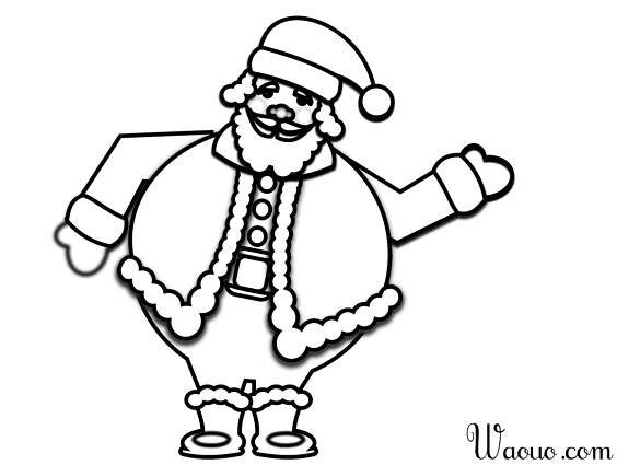 Pere Noel coloriage