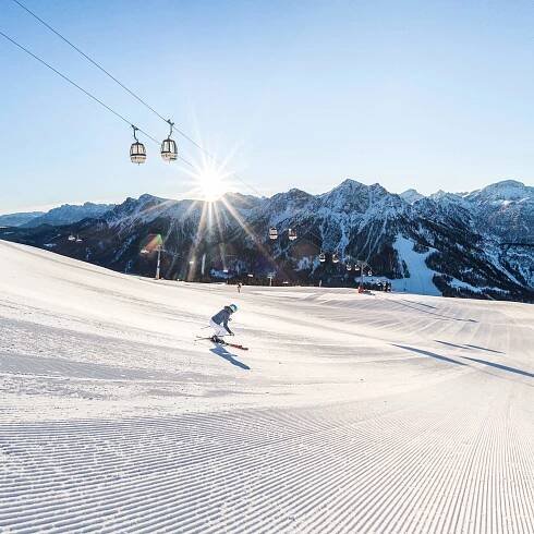 Skifahren am Kronplatz im Pustertal
