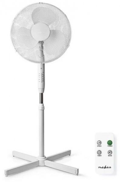 Stojanový ventilátor 40W/230V bílá + dálkové ovládání