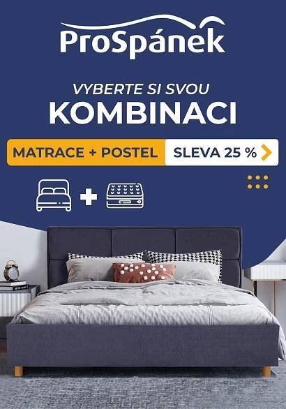 ProSpánek Homepark Zličín akce léto 2023 sleva 25 % na postel s matrací