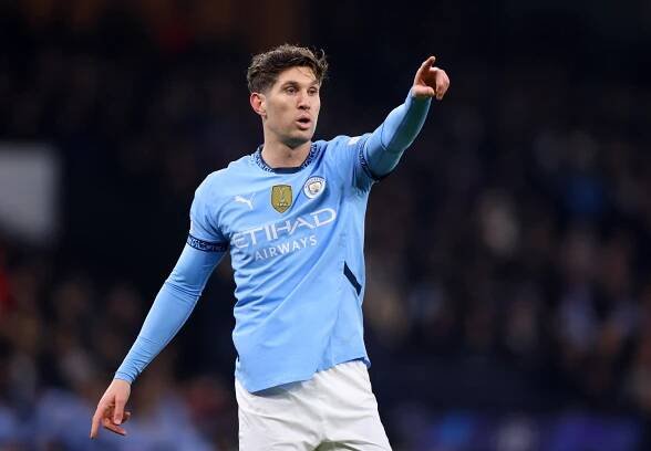 John Stones of Manchester City during a Champions League match.