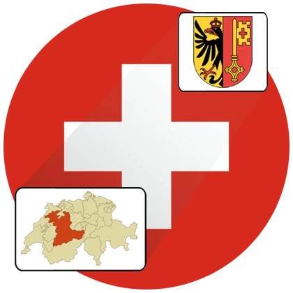 Obrázek ikony Švýcarské kantony: Kvíz zeměpi