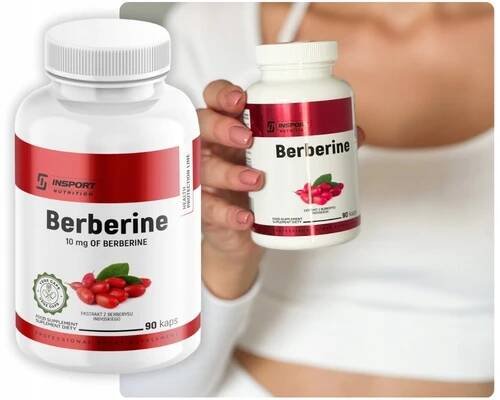 BERBERIN 500 mg 90 kap Berberine Srdce CUKROVKA Pokožka HUBNUTÍ | INSPORT Značka Insport Nutrition